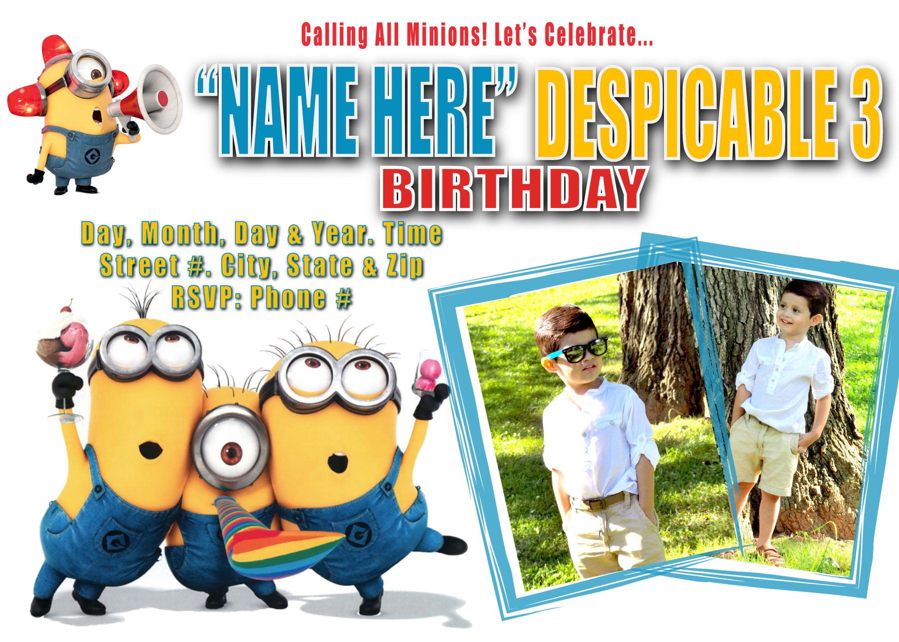 Despicable Me Postcard